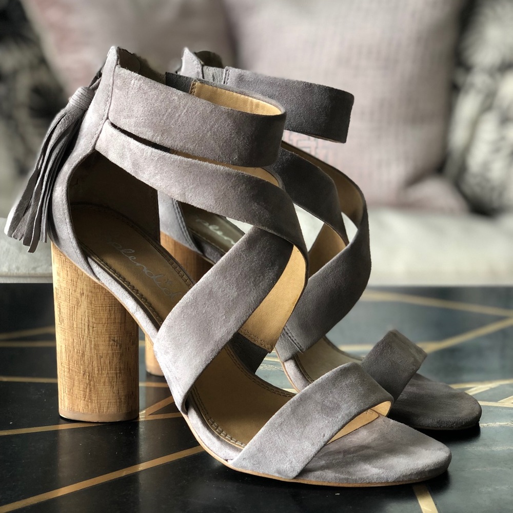 Splendid, Jara, High Heel Sandal, Gray, 8.5
